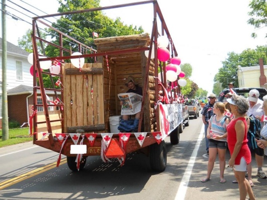 'Hopetown Hillbilly' Canada Day Parade float taken by Maureen Sinclair